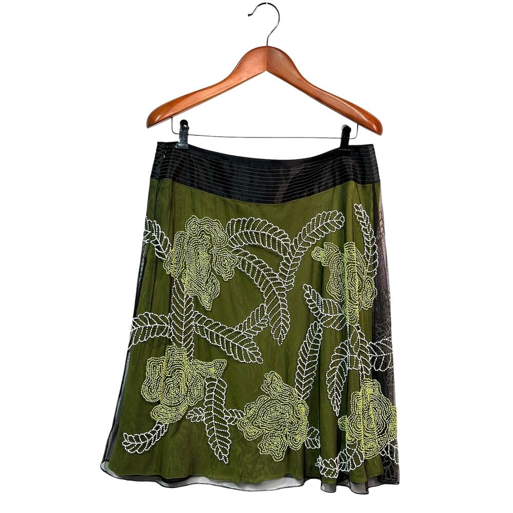 Vintage LILLIE RUBIN A-line Chiffon Swing Skirt - Size 14 - Excellent Condition